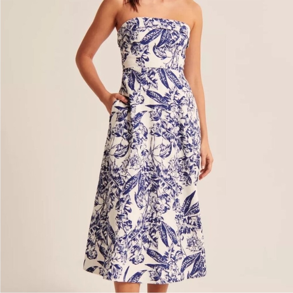 Abercrombie & Fitch Blue Floral Dress